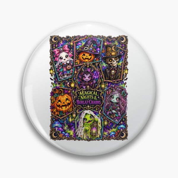 Item preview, Halloween Magical Nights Burlap Charms designed and sold by Sovereign Supply Co..