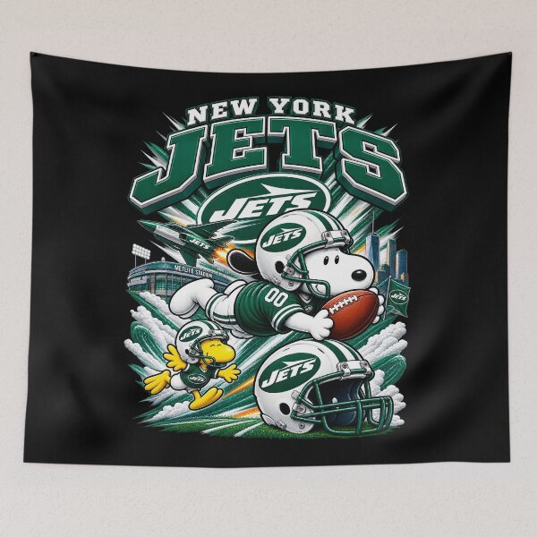 Item preview,  Snoopy New York Dynamic Diving Catch Football Fan designed and sold by CaneufeyCip.