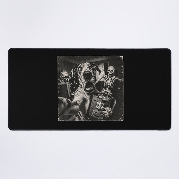 Item preview, Trick Or Treat Halloween Great Dane Scary Skeleton Selfie designed and sold by design-sopsunil.