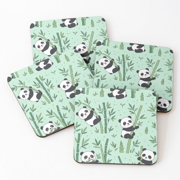 Item preview, little panda eating bamboo seamless pattern by Why designed and sold by benzolaronzo.