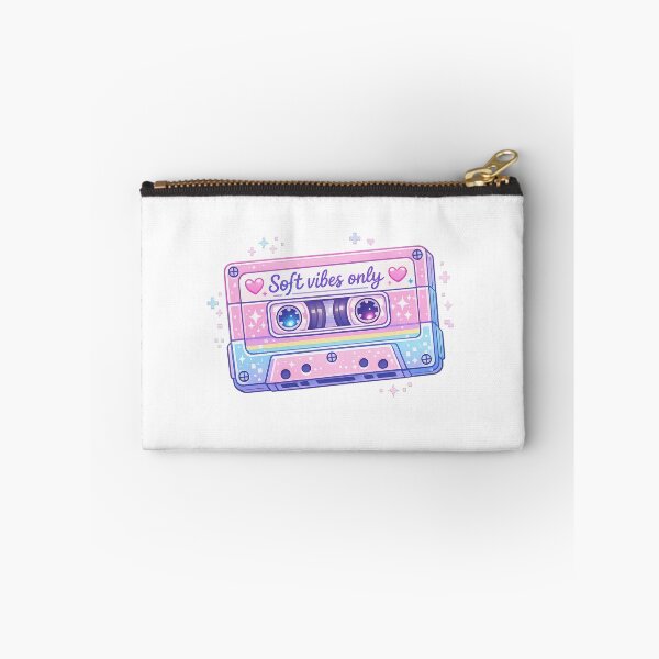 Item preview, Soft Vibes Only Pastel Cassette Aesthetic Art designed and sold by Sommium .