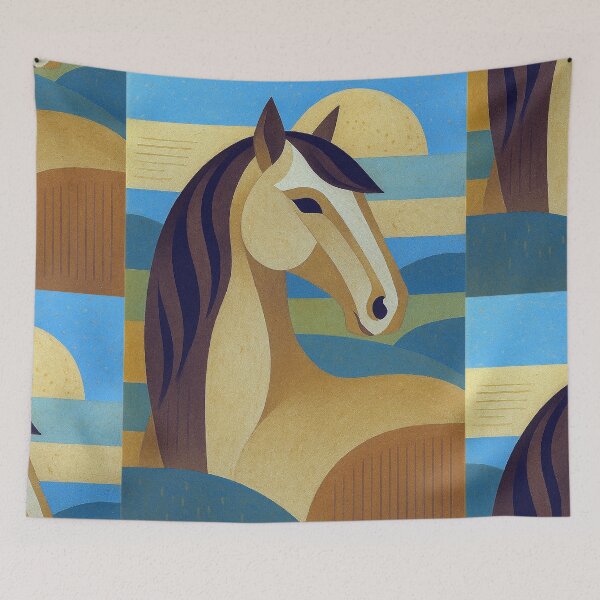 Item preview, Andalusian Horse - a Geometric illustration. designed and sold by GalleryKauffeld.