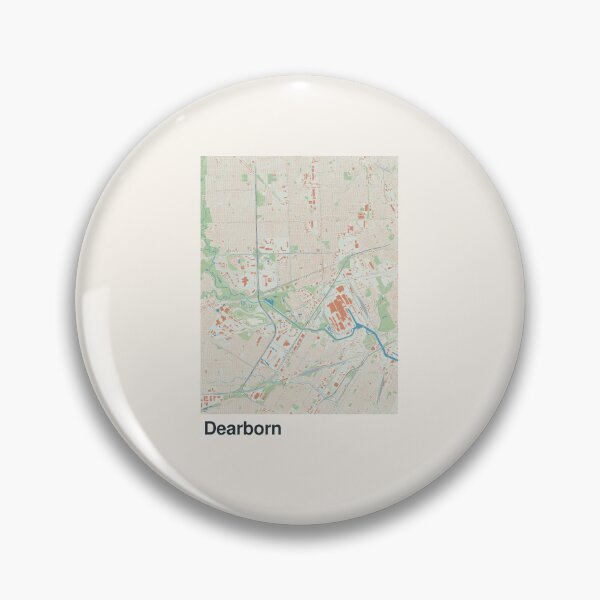 Artikelvorschau, Minimalistische Kartenkunst aus Dearborn entworfen und verkauft von MapsNerd.