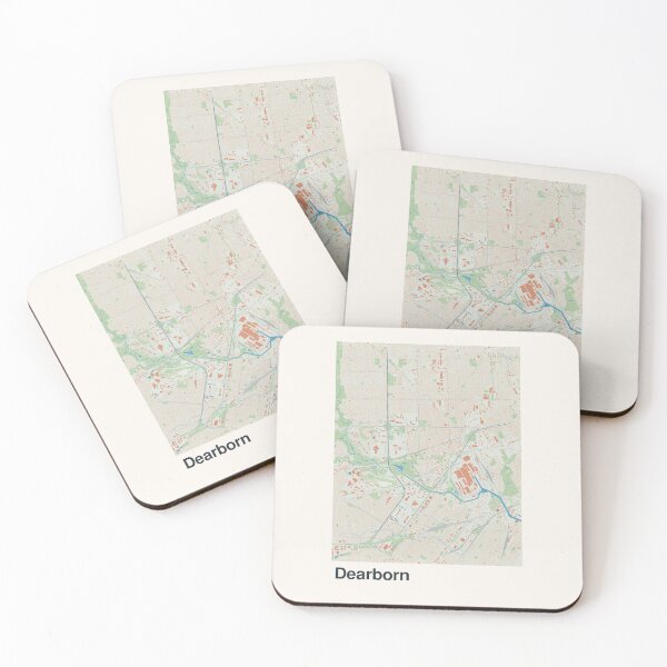 Item preview, Dearborn Minimalistic Map Art designed and sold by MapsNerd.