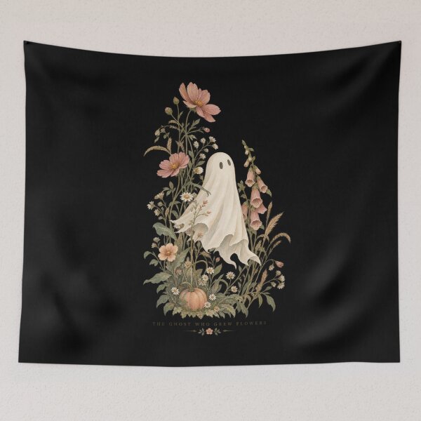 Item preview, The Ghost Who Grew Flowers Botanical Halloween designed and sold by PhylonBoxx.