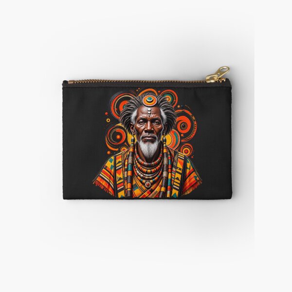 Item preview, African Spiritual Elder Portrait Art | Ancestral Wisdom Keeper | African Spirituality Wall Art designed and sold by 'VARI'.