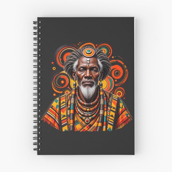 Item preview, African Spiritual Elder Portrait Art | Ancestral Wisdom Keeper | African Spirituality Wall Art designed and sold by 'VARI'.