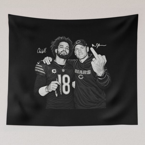 Item preview, Caleb Williams Ben Johnson Chicago Football designed and sold by UrukawaManko.