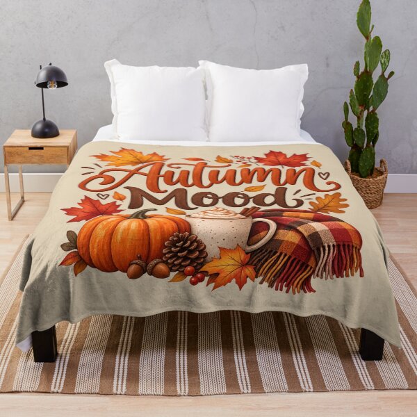 Item preview, Autumn Mood – Cozy Pumpkin Spice Fall Vibes designed and sold by blankTeeShirt.