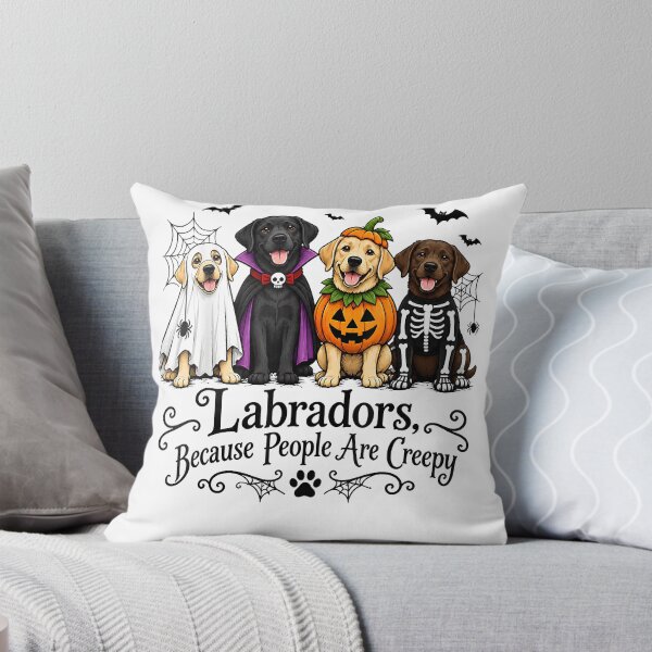 Item preview, Labradors Because People are Creepy Halloween Dogs Costume  designed and sold by EdgarHambrig.