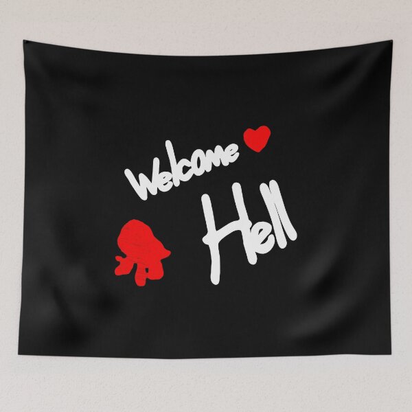 Item preview, Welcome To Hell Red Hand Drawn Grunge Art designed and sold by semangatterus.