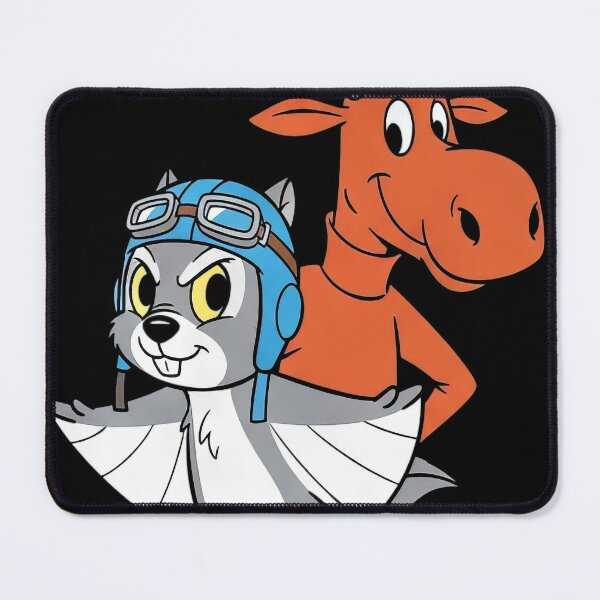 Item preview, Flying Squirrel & Moose Close-Up Retro Cartoon Shirt #6112 designed and sold by shawn-muse.