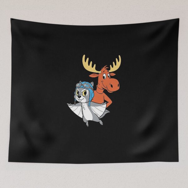 Item preview, Flying Squirrel & Moose Close-Up Retro Cartoon Shirt #6112 designed and sold by shawn-muse.