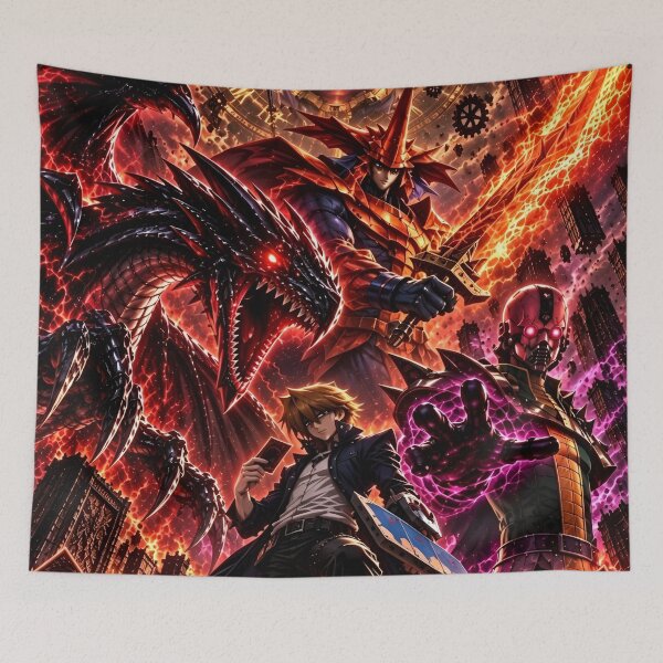 Item preview, Yu-Gi-Oh! Yami Yugi Dark Magician Red-Eyes Black Dragon Epic Anime Battle designed and sold by Dyan4.