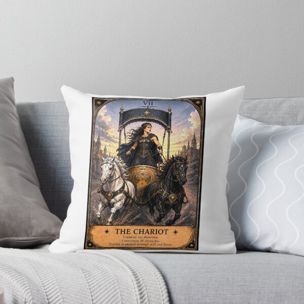 Item preview, The Chariot Tarot Card - Female Warrior, Determination & Victory Art designed and sold by ArcanaAbsolute.