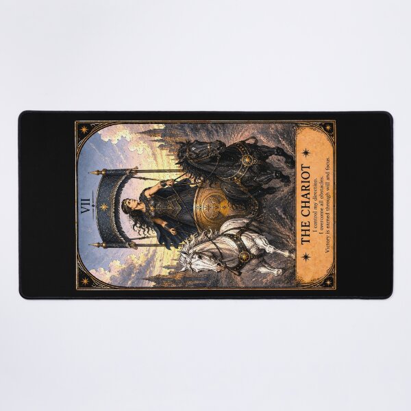 Item preview, The Chariot Tarot Card - Female Warrior, Determination & Victory Art designed and sold by ArcanaAbsolute.