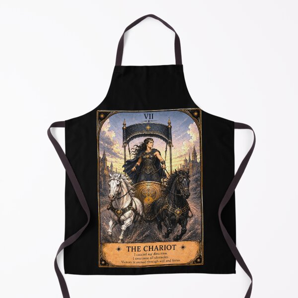 Item preview, The Chariot Tarot Card - Female Warrior, Determination & Victory Art designed and sold by ArcanaAbsolute.