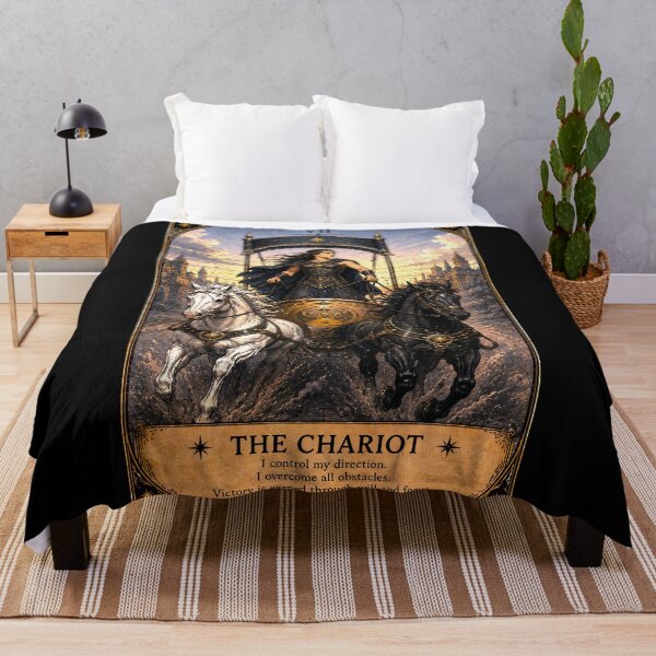 Item preview, The Chariot Tarot Card - Female Warrior, Determination & Victory Art designed and sold by ArcanaAbsolute.