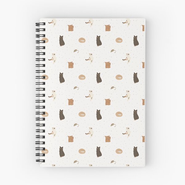 Item preview, Cute Flat Vector Cats and Fishbones Light Cream Pattern designed and sold by svitlaarty.