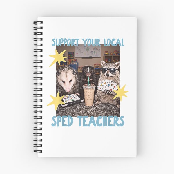 Item preview, Support Your Local SPED Teacher Raccoon Funny designed and sold by EdgarHambrig.