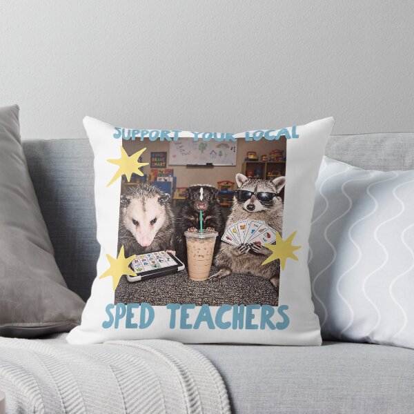 Item preview, Support Your Local SPED Teacher Raccoon Funny designed and sold by EdgarHambrig.