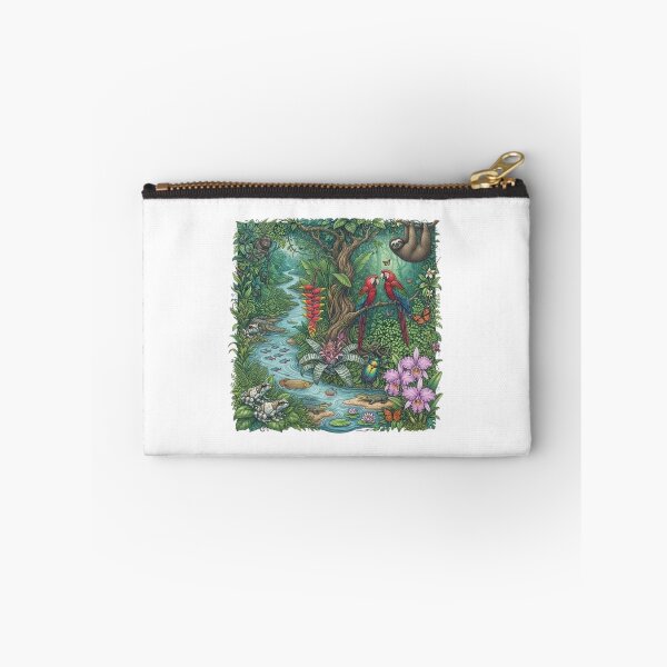 Item preview, Amazon Rainforest River Ecosystem and Jungle Wildlife Art designed and sold by DrAsmaaMohamed.