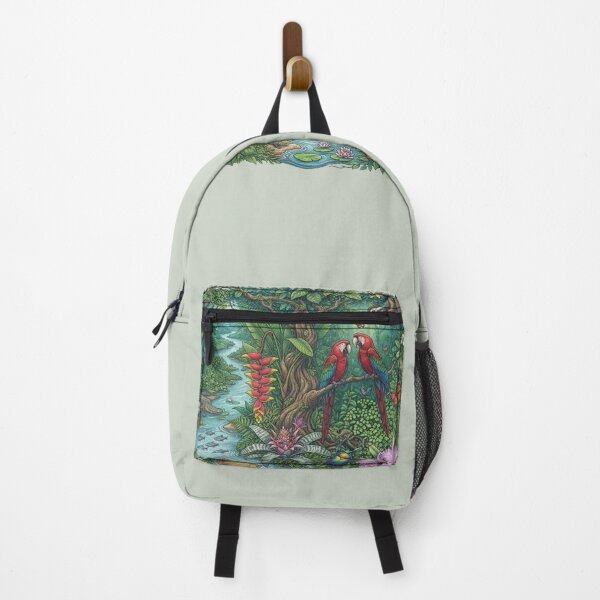 Item preview, Amazon Rainforest River Ecosystem and Jungle Wildlife Art designed and sold by DrAsmaaMohamed.