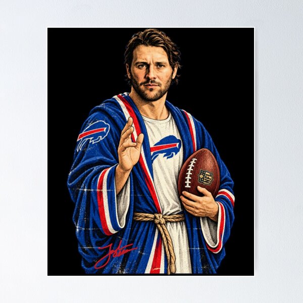 Item preview, football player saint josh - Josh Allen  designed and sold by UrukawaManko.