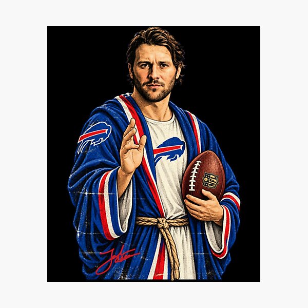 Item preview, football player saint josh - Josh Allen  designed and sold by UrukawaManko.