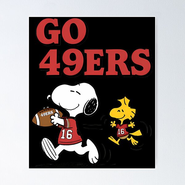 Artikelvorschau, Go 49ers Snoopy And Woodstock Football entworfen und verkauft von Akki27.