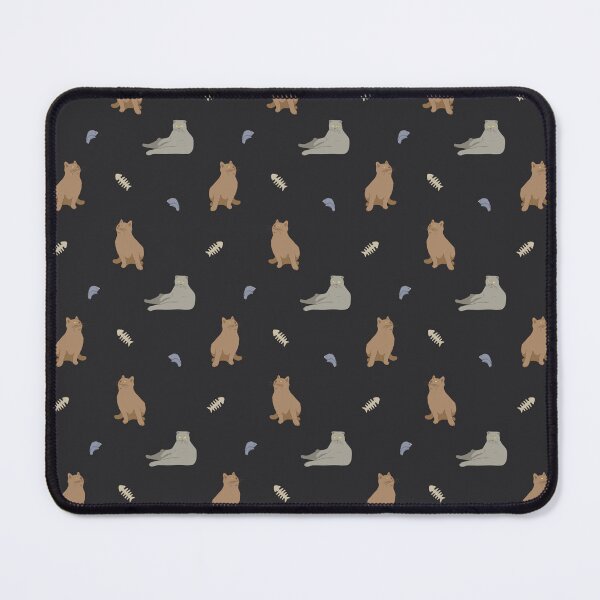 Item preview, Cute Flat Vector Cats Charcoal Black Pattern designed and sold by svitlaarty.