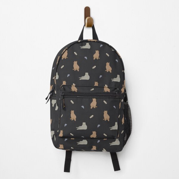 Item preview, Cute Flat Vector Cats Charcoal Black Pattern designed and sold by svitlaarty.
