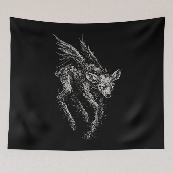 Item preview, Deer Fawn Cryptid Creepy Forest Alt Creature Goth Aesthetic designed and sold by JaredDeShop.