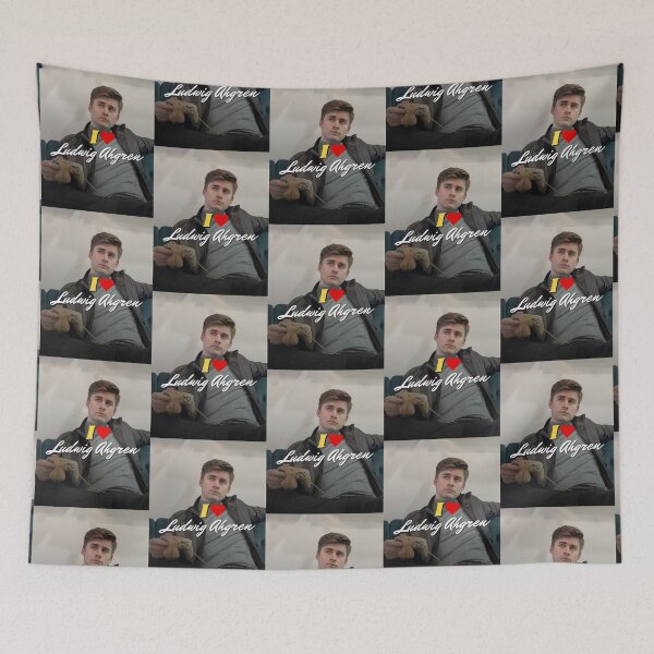 Item preview, Ludwig Ahgren Painted Effect T-Shirt and Sticker designed and sold by DiverseDazzle.