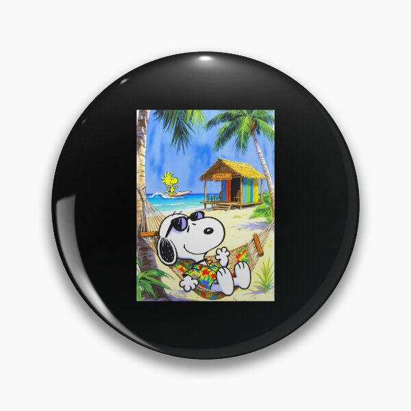 Item preview, Snoopy Hawaiian Beach Hammock Summer Vacation  designed and sold by BadManShop.