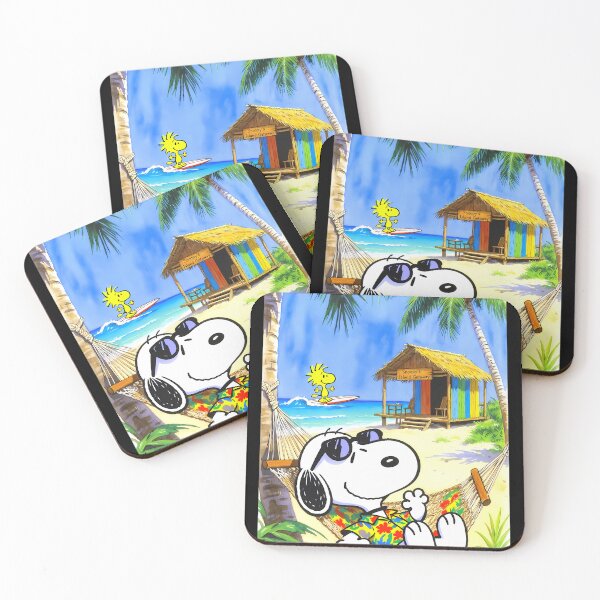 Item preview, Snoopy Hawaiian Beach Hammock Summer Vacation  designed and sold by BadManShop.