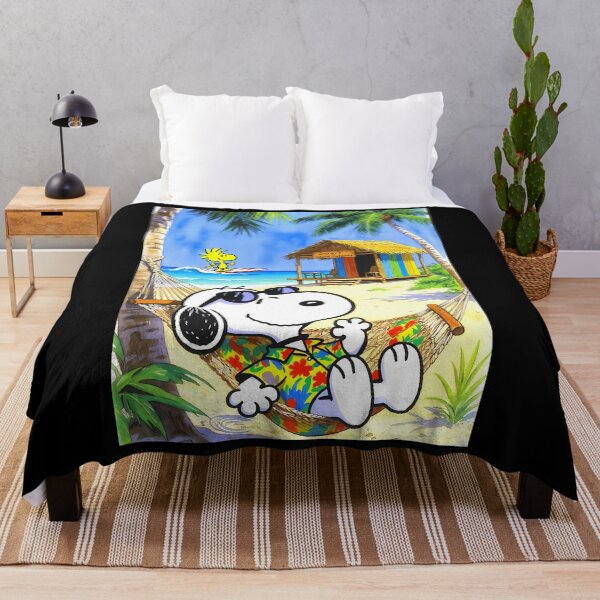 Item preview, Snoopy Hawaiian Beach Hammock Summer Vacation designed and sold by BadManShop.
