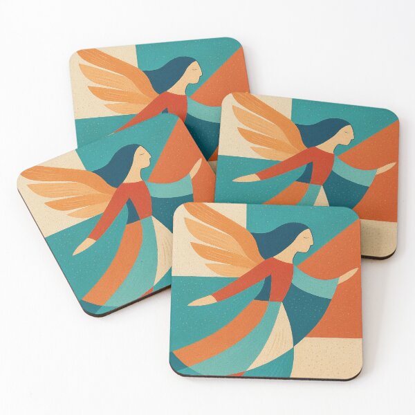 Item preview, Angel with wings - a Geometric illustration. designed and sold by GalleryKauffeld.