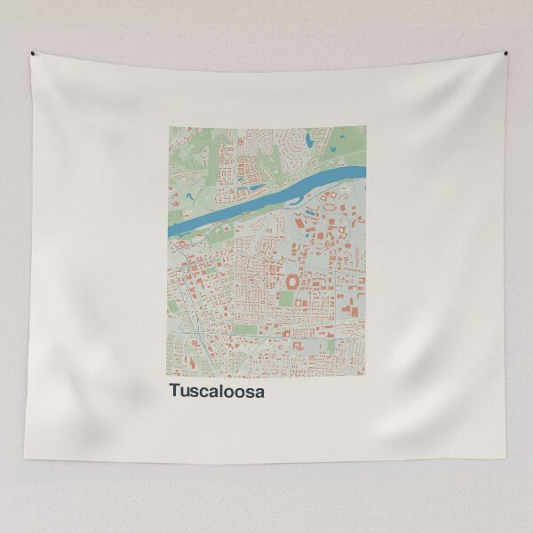 Item preview, Tuscaloosa Minimalistic Map Art designed and sold by MapsNerd.