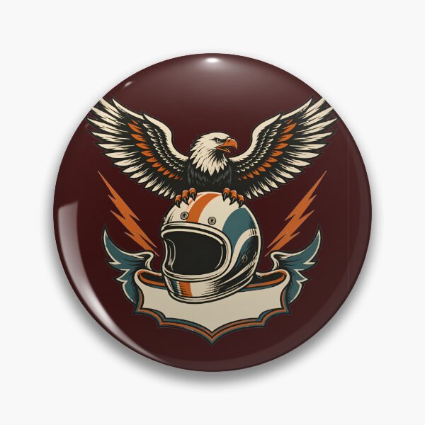 Item preview, American Eagle Biker Motorcycle Helmet Graphic designed and sold by Supertango.
