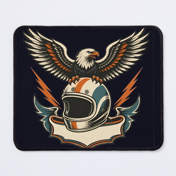 Item preview, American Eagle Biker Motorcycle Helmet Graphic designed and sold by Supertango.