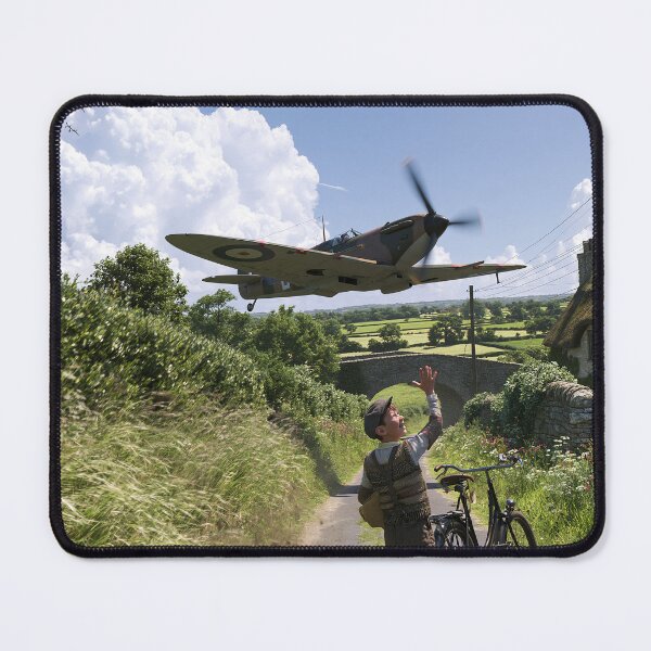 Item preview, Spitfire Wings Over The Country Lane designed and sold by Skyframe Aviation.