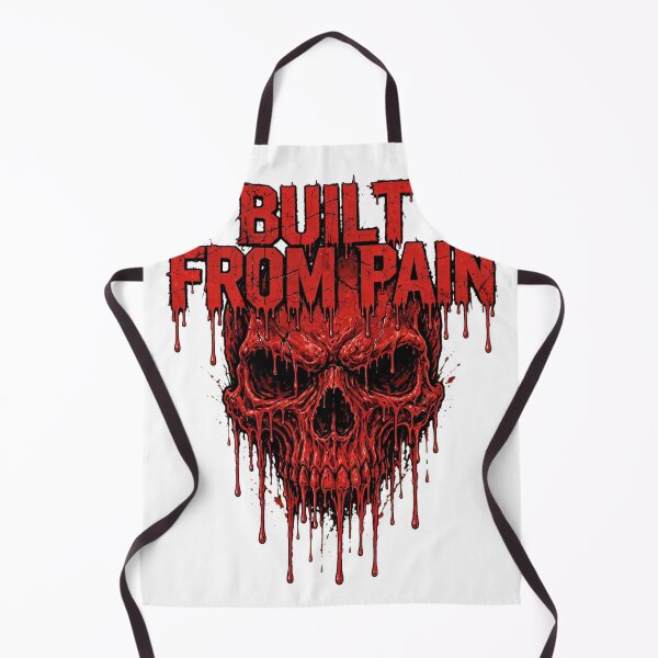 Item preview, BUILT FROM PAIN Melting Blood Skull Horror Grunge Streetwear designed and sold by VYBE DARK Studio.