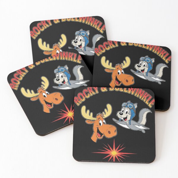 Item preview, Cartoon Moose & Flying Squirrel Starburst Retro Tee #4196 designed and sold by shawn-muse.