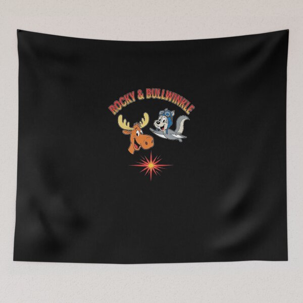 Item preview, Cartoon Moose & Flying Squirrel Starburst Retro Tee #4196 designed and sold by shawn-muse.