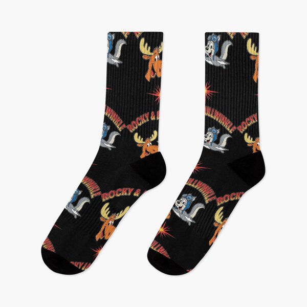 Item preview, Cartoon Moose & Flying Squirrel Starburst Retro Tee #4196 designed and sold by shawn-muse.