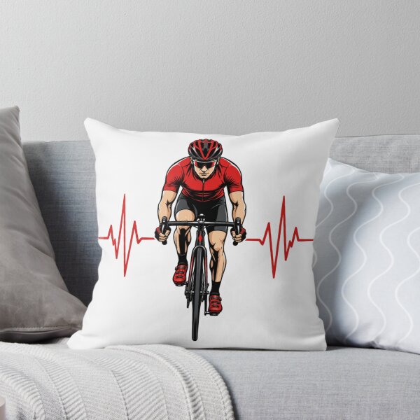 Item preview, Cycling Heartbeat Color | Road Cyclist ECG Pulse Red Bike Design designed and sold by StyxIND.
