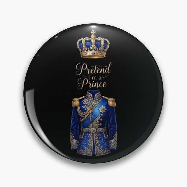 Artikelvorschau, „Tu so, als wärst du ein Prinz“ – Lustiges, blau-glitzerndes Halloween-Kostüm-Design | Prinzen-T-Shirt / Glitzer / Krone / Last-Minute-Halloween-Kostüme entworfen und verkauft von TeenLake.