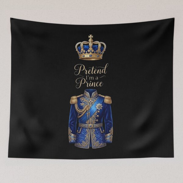 Item preview, Pretend I'm a Prince Funny Blue Sparkle Halloween Easy Costume Merch Design | Prince tshirt/ Sparkles / Glitter 2026 / Crown / Last Minute Halloween Costumes designed and sold by TeenLake.