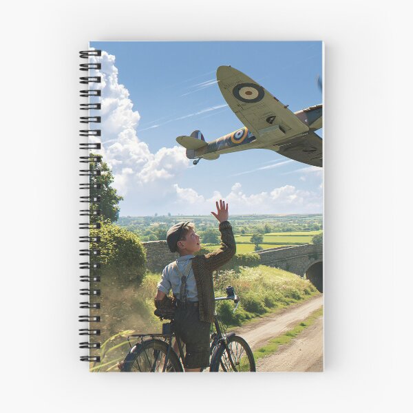 Item preview, Spitfire Low Over The Village Lane designed and sold by Skyframe Aviation.